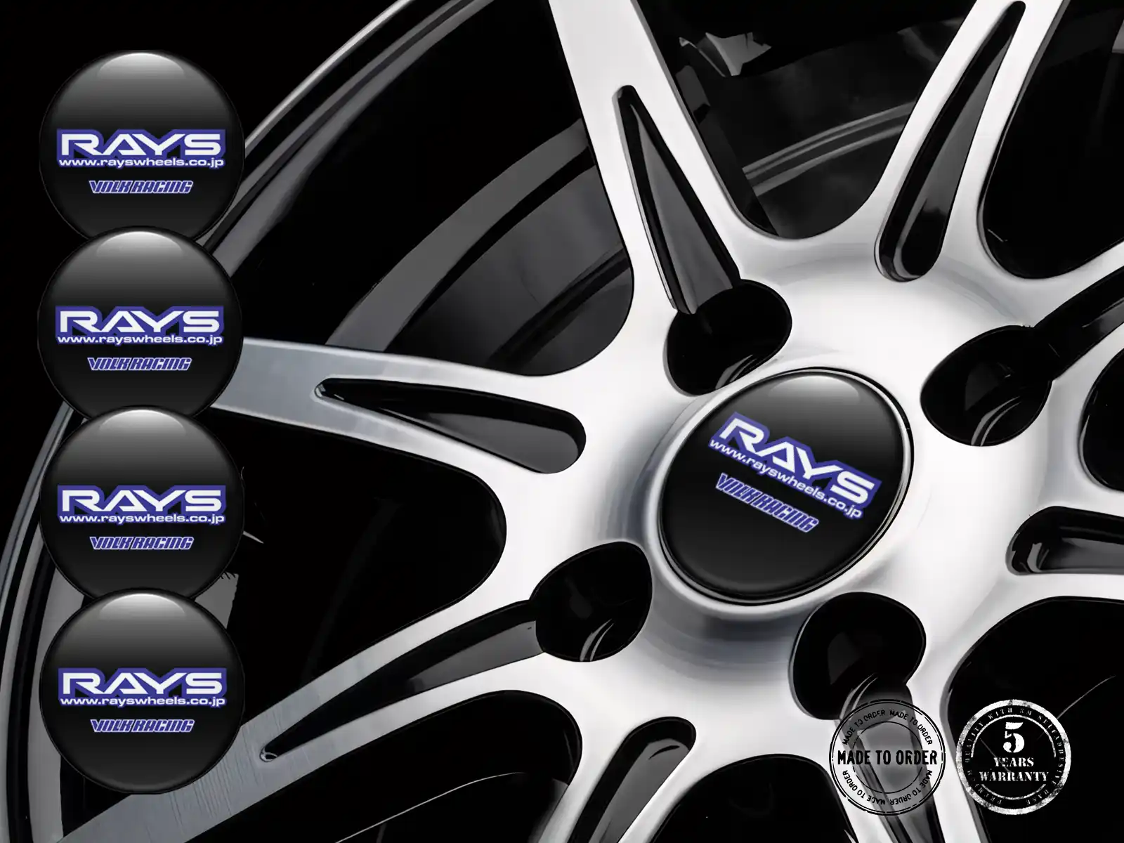 Rays Felgenaufkleber Edition Epoxy-Dome-Upgrade